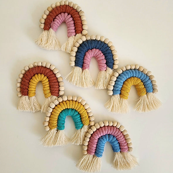 Rainbow Car Vent Clips with Essential Oil Diffuser Beads