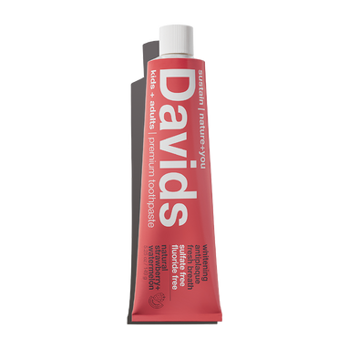 Davids kids+adults premium toothpaste/strawberry watermelon