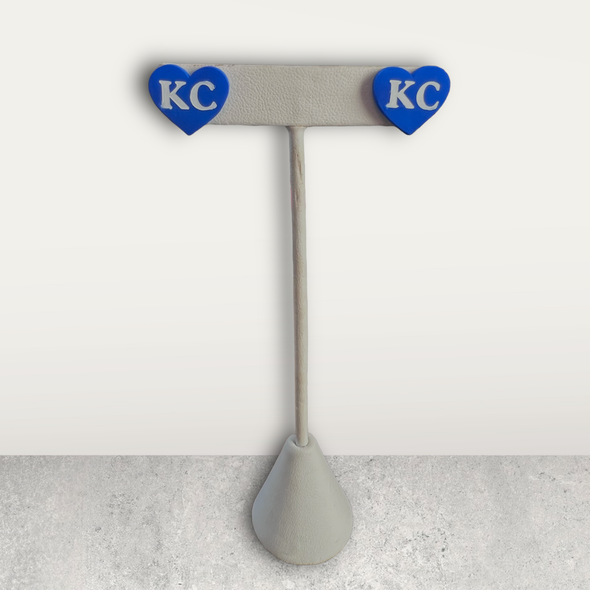 KC Heart Studs, Chiefs Earrings, Royals Earrings, Current KC