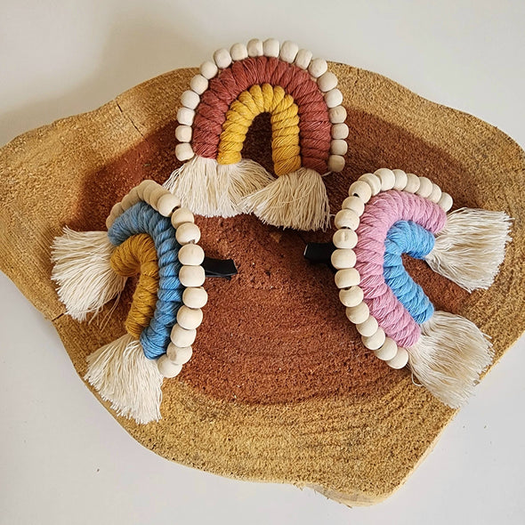 Rainbow Car Vent Clips with Essential Oil Diffuser Beads