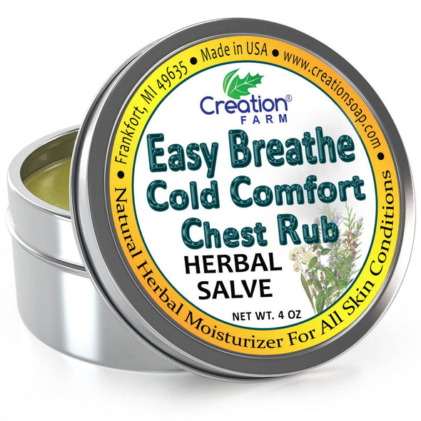 Easy Breathe Cold Comfort Chest Rub - Herbal Balm from Creation Farm