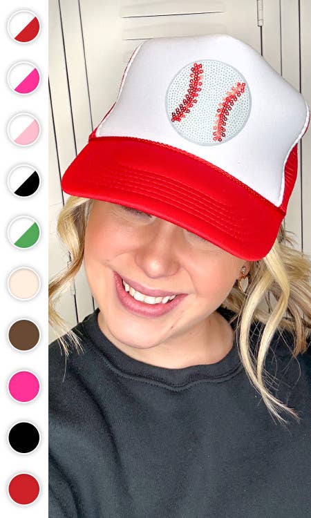 Sparkle Baseball Trucker Hat