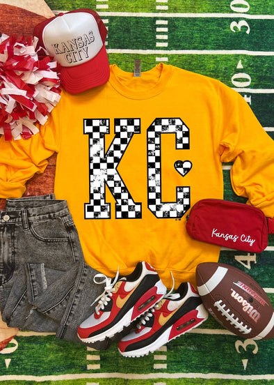 KC Checkered Sweatshirt